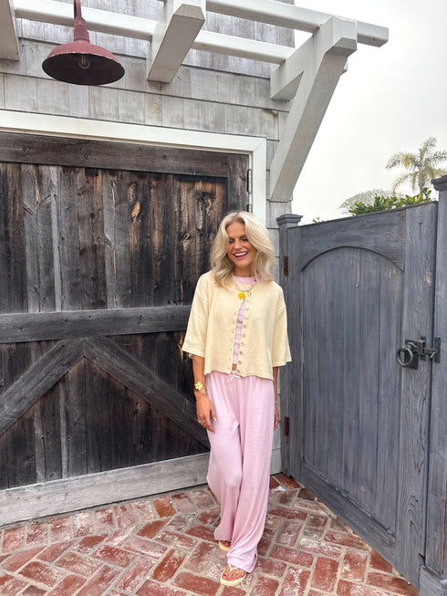 Coastal Cardigan // Butter Yellow